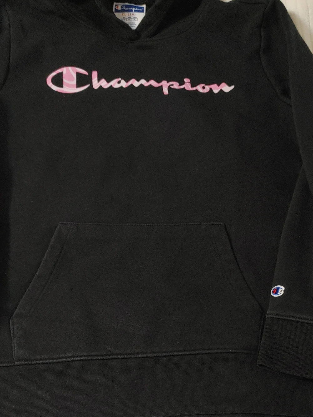 Kids Black Champion Hoodie